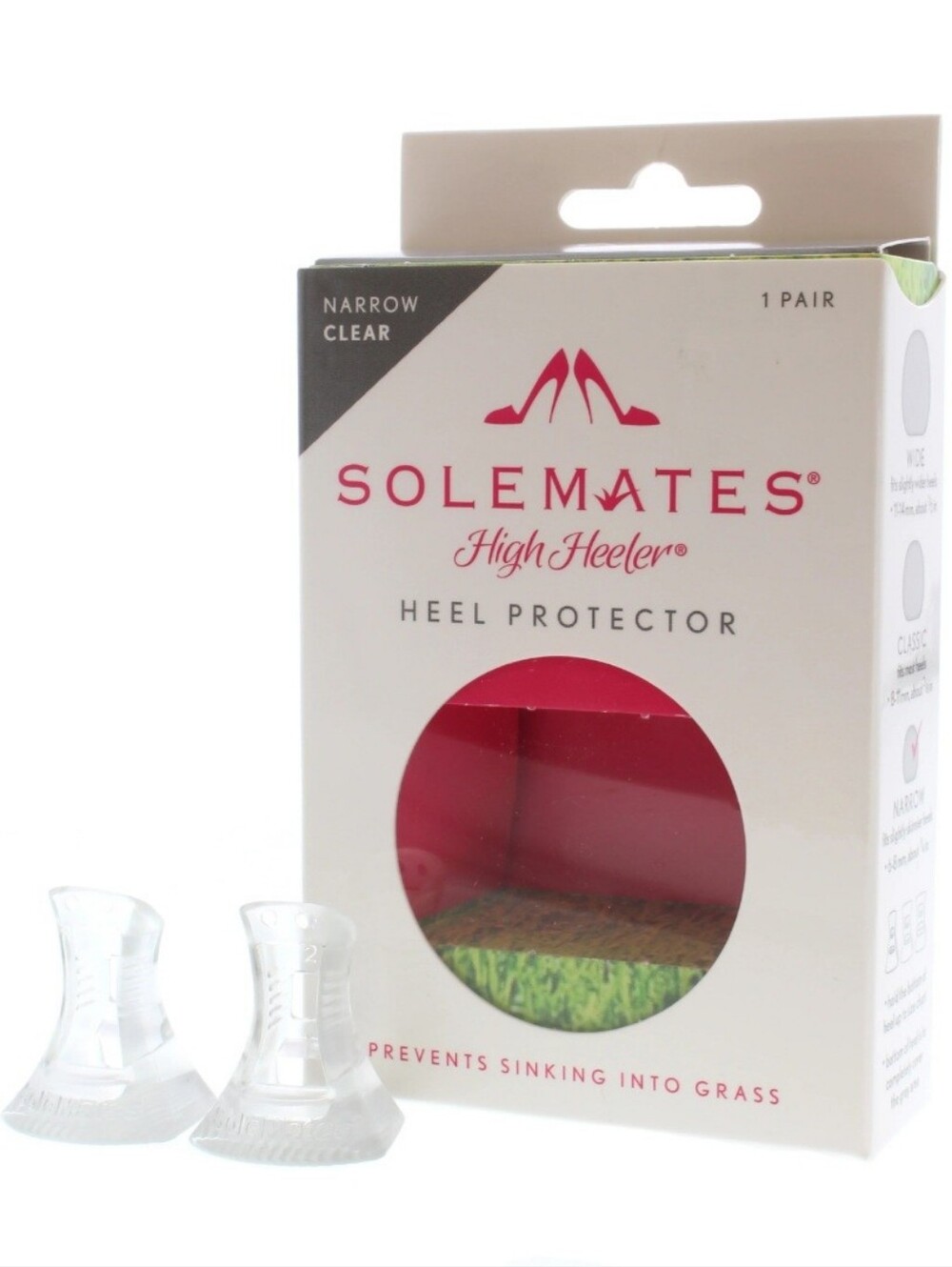 Solemates High Heeler clear heel protector set (Wide Heel)